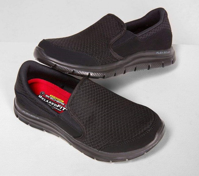 Dámské Bezpečnostní Boty Skechers Relaxed Fit: Cozard SR Černé | ZNBDHJX-35