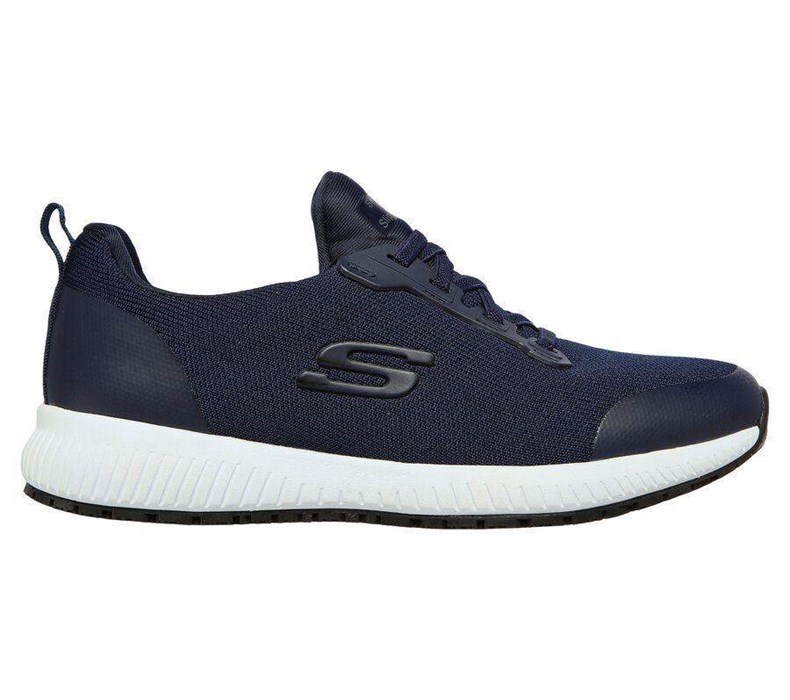 Dámské Bezpečnostní Boty Skechers Squad SR Tmavě Blankyt | BIJZTAR-60