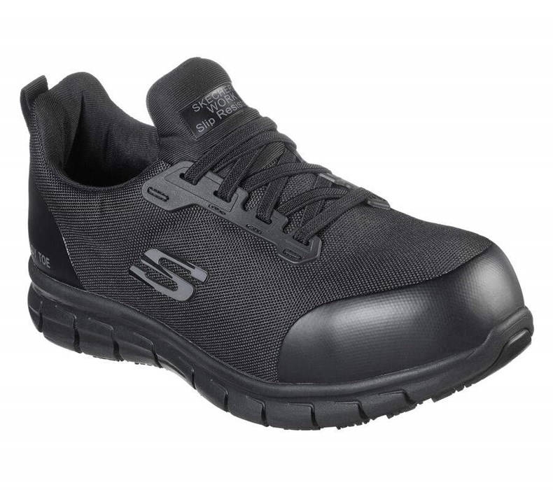 Dámské Bezpečnostní Boty Skechers Sure Track - Irmo Alloy Špicí Černé | WDGAJOE-24