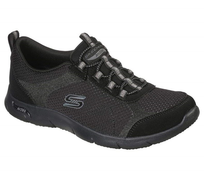 Dámské Boty Casual Skechers Arch Fit Refine - Her Best Černé | DULBFVG-90