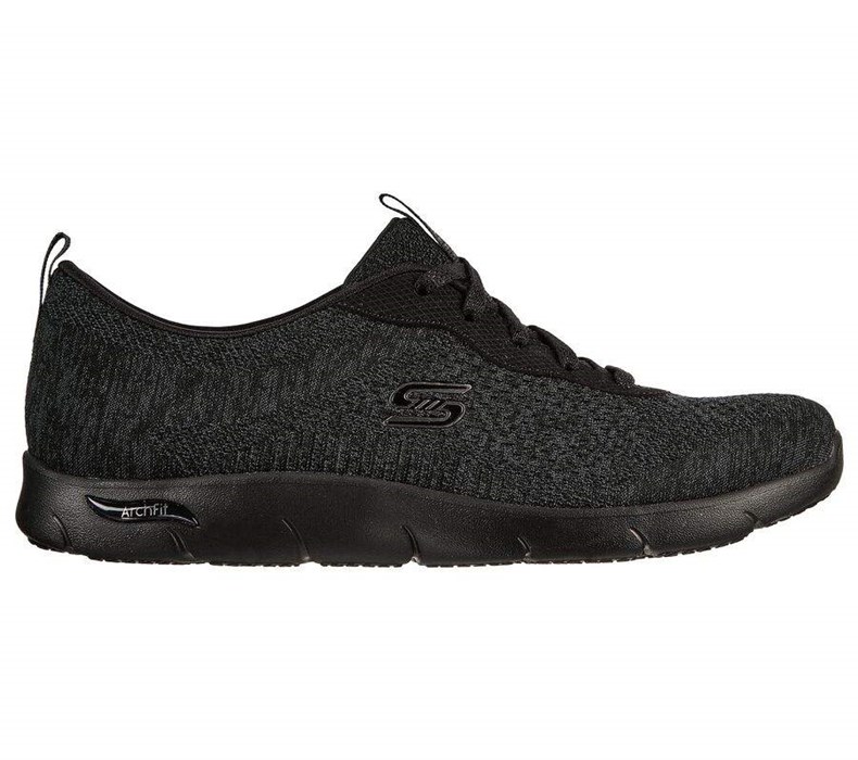 Dámské Boty Casual Skechers Arch Fit Refine - Lavish Černé | ULPFHTX-19