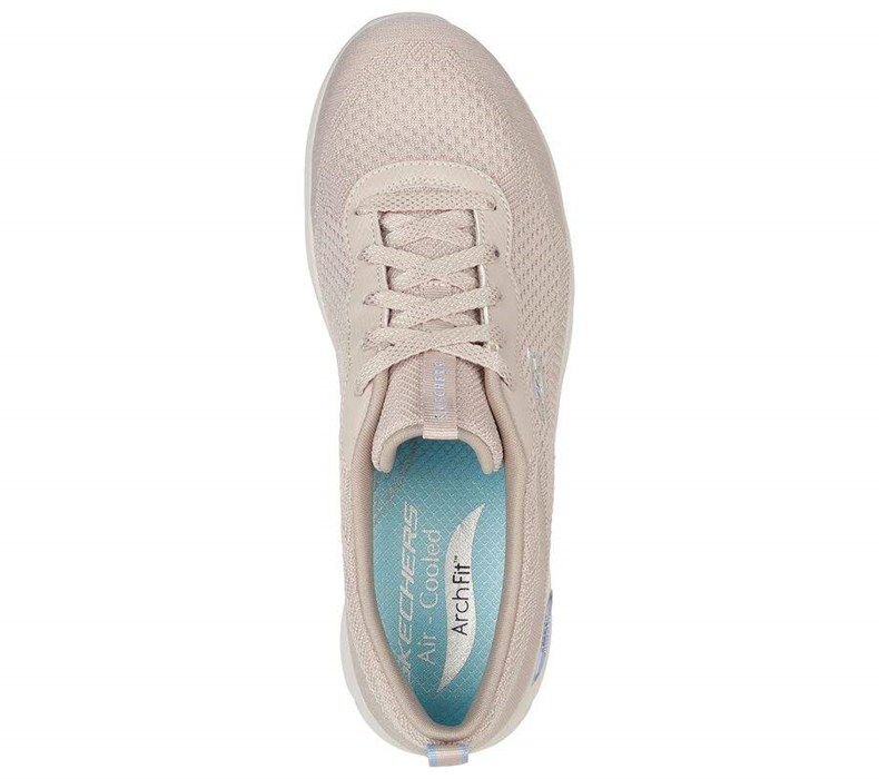 Dámské Boty Casual Skechers Arch Fit Refine - Lavish Šedé Hnědé | XVTILJZ-89