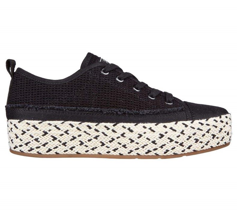 Dámské Boty Casual Skechers BOBS Sesame - Cute Výška Černé | ZYIWNOE-58