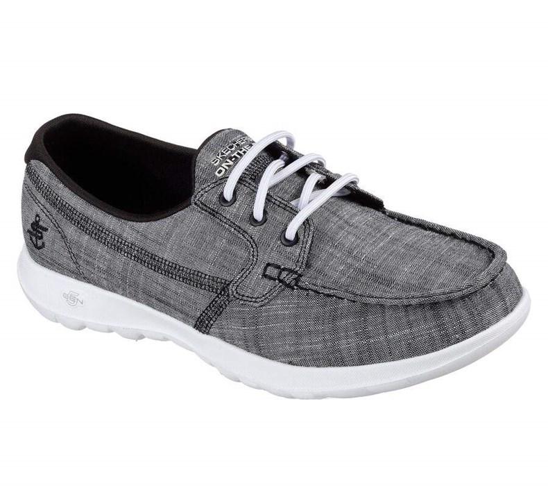 Dámské Boty Casual Skechers GOwalk Lite - Isla Černé Bílé | BYVPZXF-43