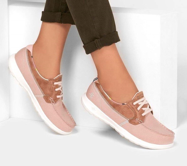 Dámské Boty Casual Skechers GOwalk Lite - Playa Vista Světle Růžové | HULWZSE-96