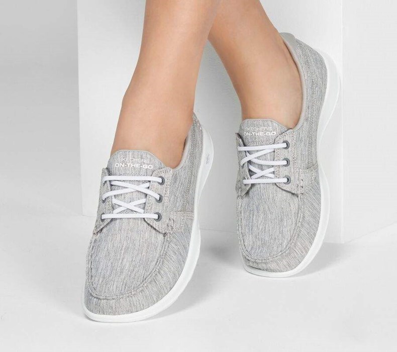 Dámské Boty Casual Skechers GOwalk Lite - Isla Světle Šedé | IAUFKEG-84