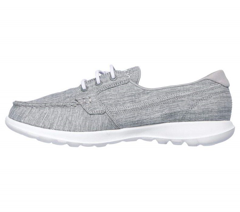 Dámské Boty Casual Skechers GOwalk Lite - Isla Světle Šedé | IAUFKEG-84