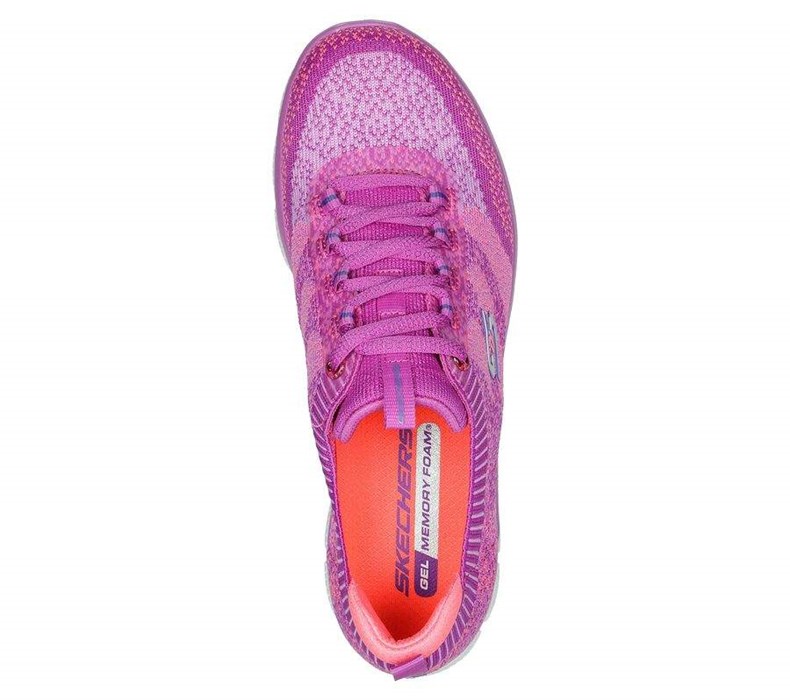 Dámské Boty Casual Skechers Glide-Step Flex - Cosmic Spirit Fialové | QCVTOFM-49