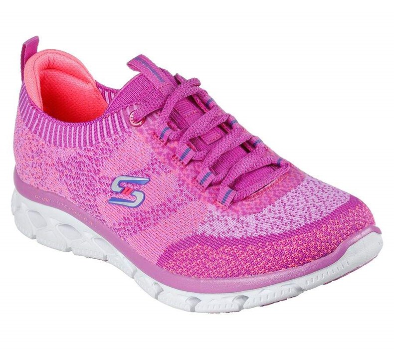 Dámské Boty Casual Skechers Glide-Step Flex - Cosmic Spirit Fialové | QCVTOFM-49