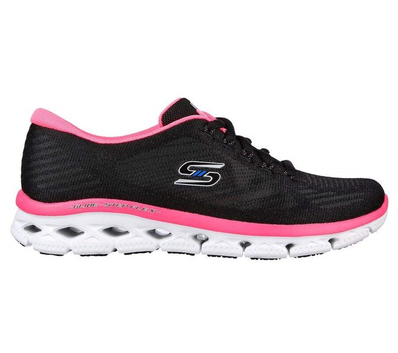 Dámské Boty Casual Skechers Glide-Step Flex - Sheer Virtue Černé Růžové | RJBNWDY-12