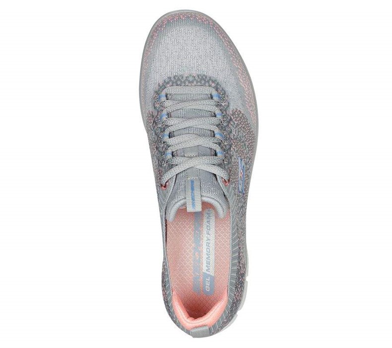 Dámské Boty Casual Skechers Glide-Step Flex - Cosmic Spirit Šedé Růžové | TZNGWXH-93