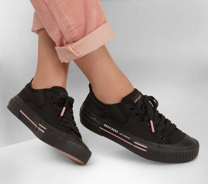 Dámské Boty Casual Skechers New Moon - Total Eclipse Černé | XZGVNTM-12