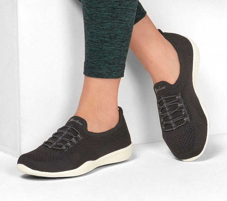 Dámské Boty Casual Skechers Newbury St - Every Angle Černé Bílé | ELOFXTB-20