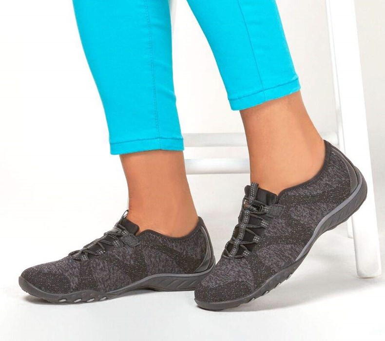 Dámské Boty Casual Skechers Relaxed Fit: Breathe-Easy - Opportuknity Černé | JQUGYCW-70