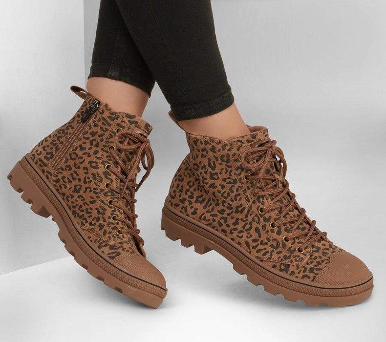 Dámské Boty Casual Skechers Roadies - Feline Fierce Leopard | PYIBNGW-81