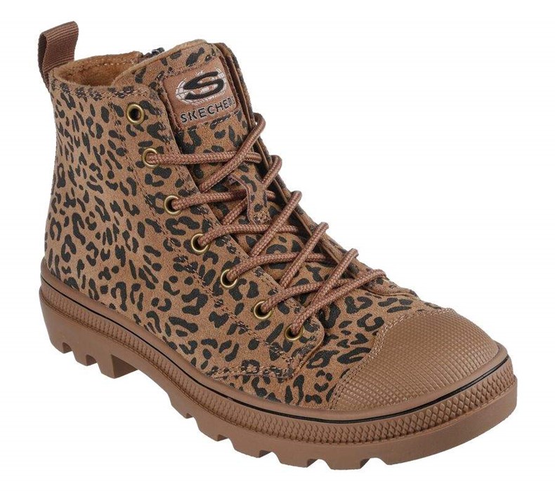 Dámské Boty Casual Skechers Roadies - Feline Fierce Leopard | PYIBNGW-81