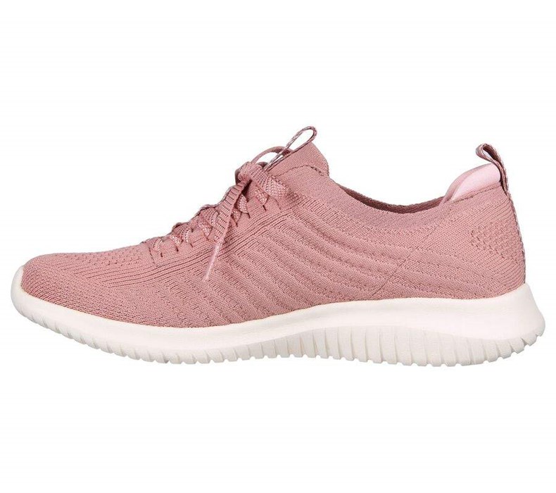 Dámské Boty Casual Skechers Ultra Flex - Joyful Path Tmavě Růžové | BINGKVZ-10