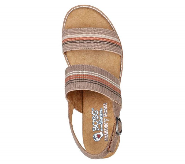 Dámské Boty Na Klínku Skechers BOBS Desert Kiss Hi - Tea Time Hnědé | KNFCOLV-95