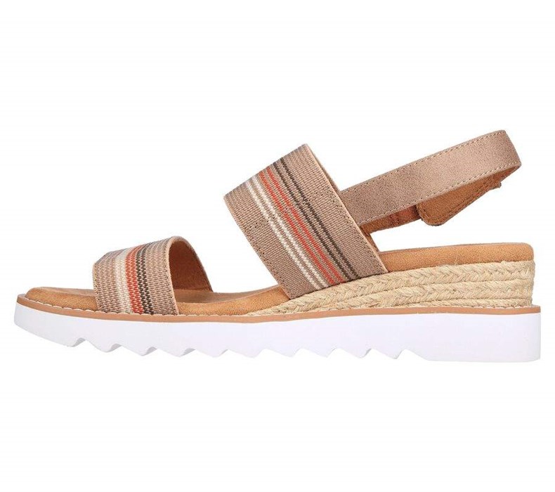 Dámské Boty Na Klínku Skechers BOBS Desert Kiss Hi - Tea Time Hnědé | KNFCOLV-95