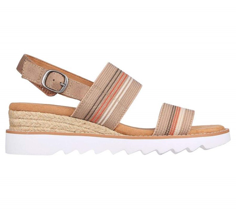 Dámské Boty Na Klínku Skechers BOBS Desert Kiss Hi - Tea Time Hnědé | KNFCOLV-95