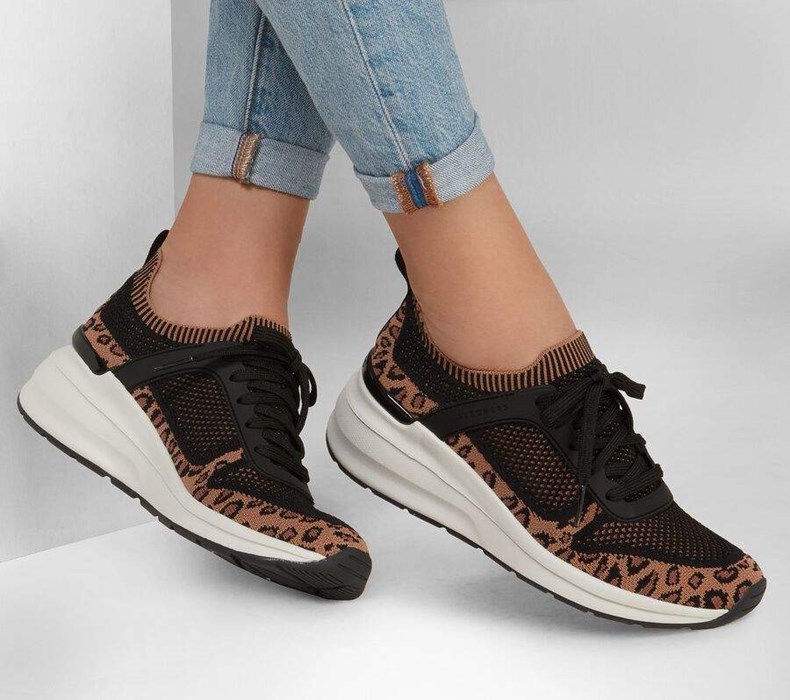 Dámské Boty Na Klínku Skechers Billion - Leopard Lady Černé Leopard | CEOFWLH-95