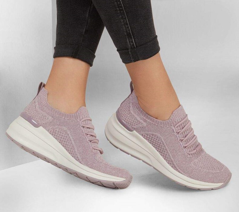 Dámské Boty Na Klínku Skechers Billion - Woven Walks Fialové | PHQLNDC-91