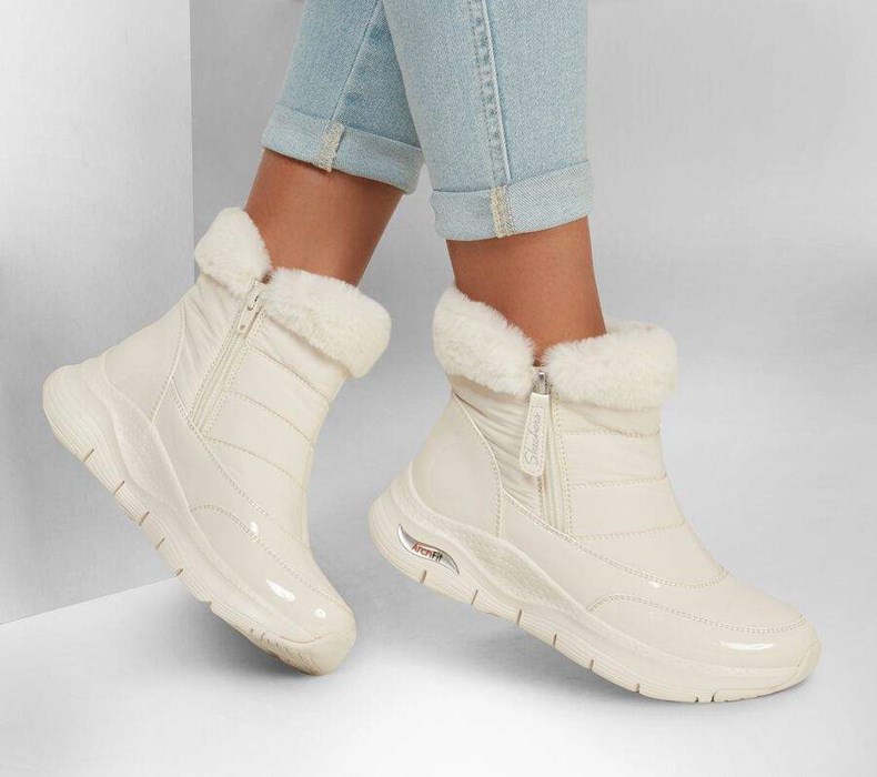 Dámské Boty Skechers Arch Fit - Cool Puff Bílé | XMGDNYL-50