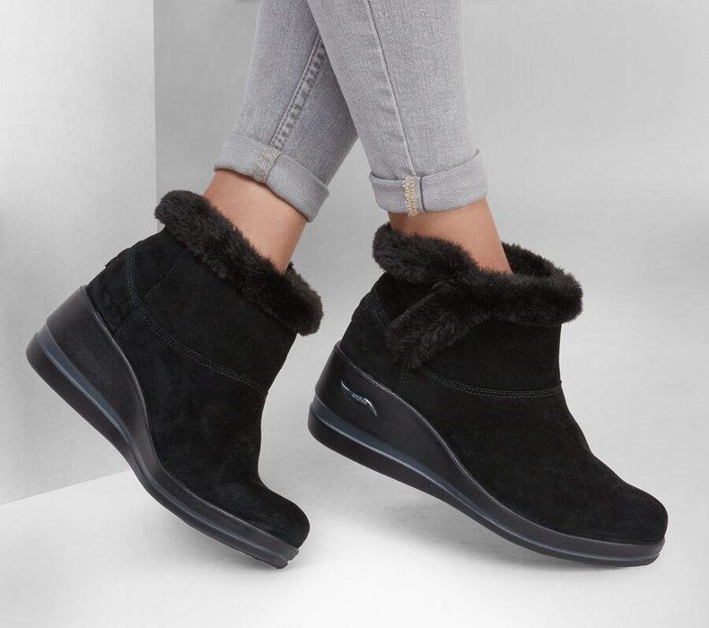 Dámské Boty Skechers Arch Fit Rise - Elegantní Černé | PWCIFVY-61