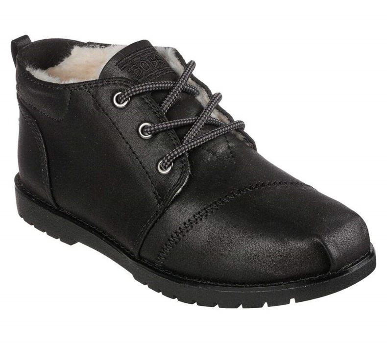 Dámské Boty Skechers BOBS Chill Lugs - Snuggle Life Černé | GXOTZLY-91