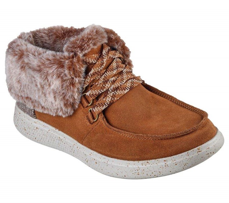 Dámské Boty Skechers BOBS Skipper - Mushers Delight Hnědé | QHBZITR-63