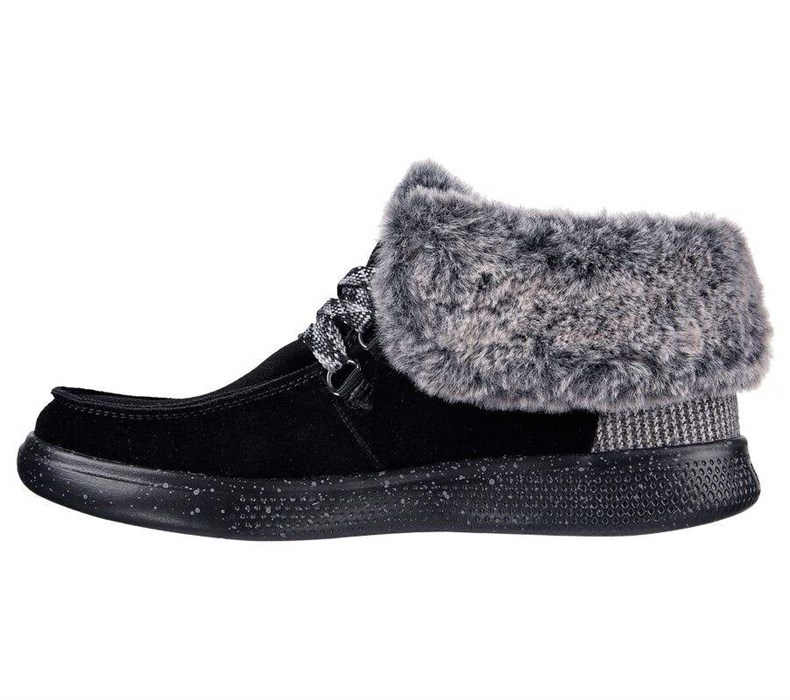 Dámské Boty Skechers BOBS Skipper - Mushers Delight Černé | WHIMKUC-92