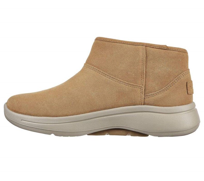 Dámské Boty Skechers GO WALK Arch Fit - Cute N Cozy Hnědé | RFVKGJO-04