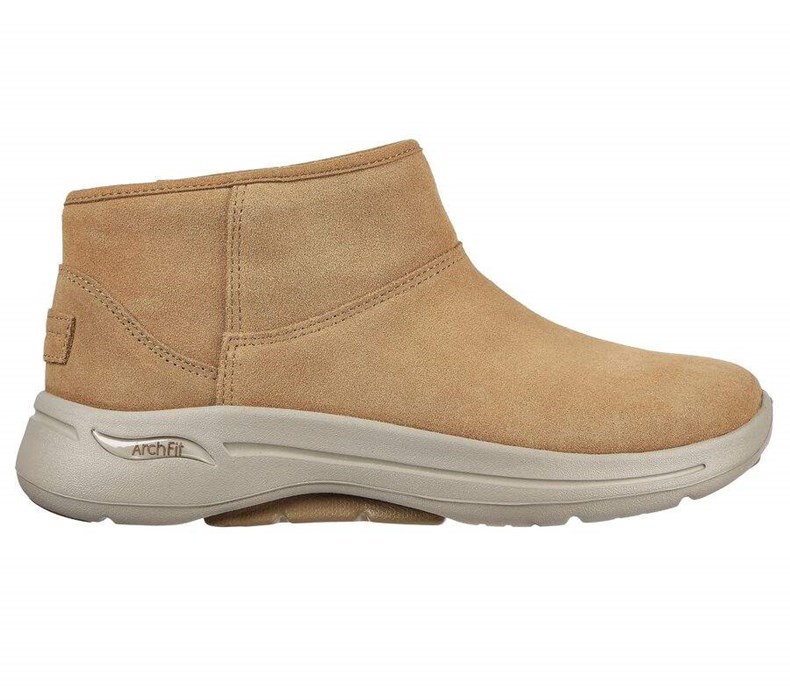 Dámské Boty Skechers GO WALK Arch Fit - Cute N Cozy Hnědé | RFVKGJO-04