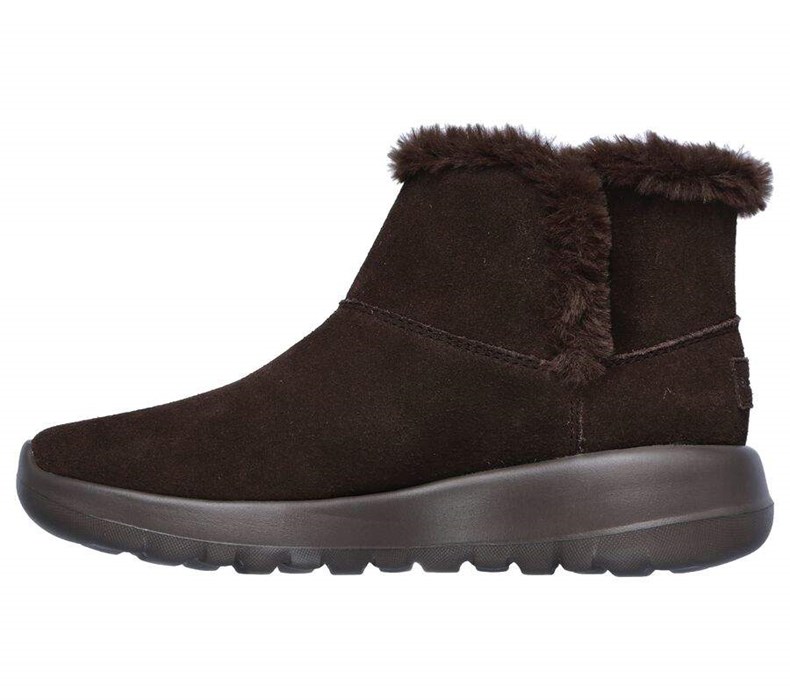 Dámské Boty Skechers On the GO Joy - Bundle Up Čokolády | MPBFHCJ-62