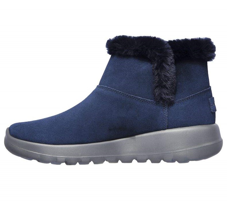 Dámské Boty Skechers On the GO Joy - Bundle Up Tmavě Blankyt Šedé | VEIZJBH-58