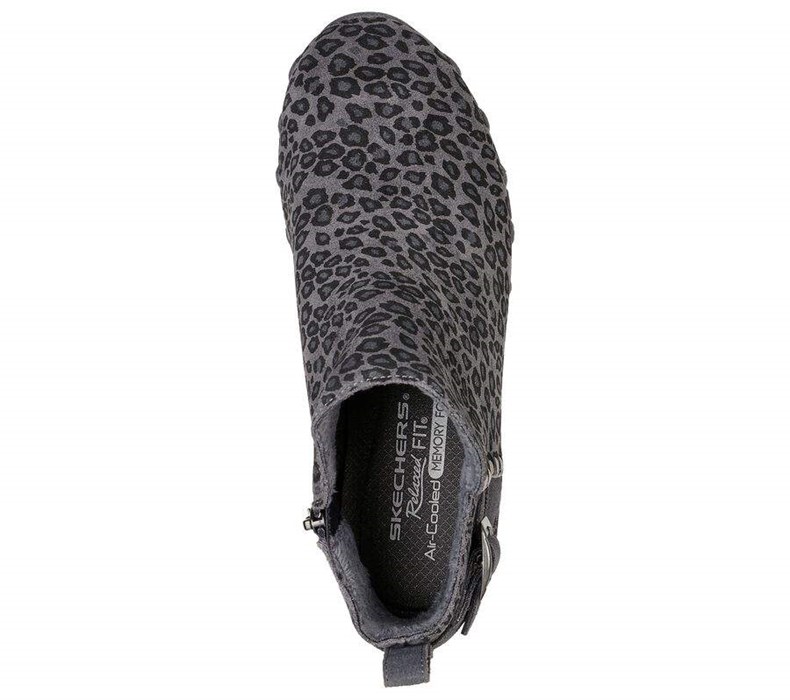 Dámské Boty Skechers Relaxed Fit: Bikers MC - Embracing Leopard | YCXZWUB-19