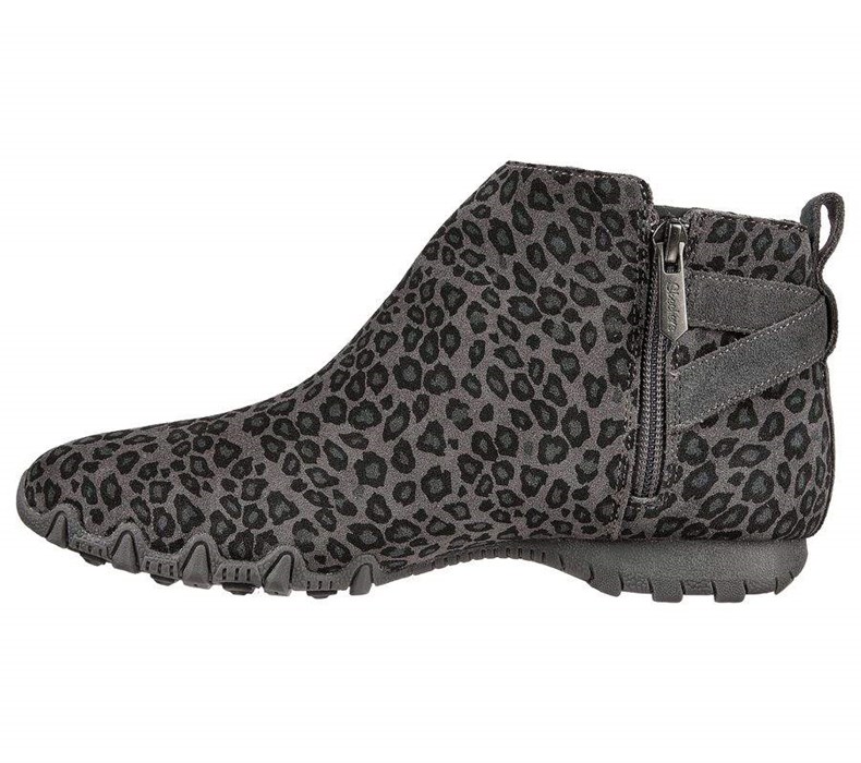 Dámské Boty Skechers Relaxed Fit: Bikers MC - Embracing Leopard | YCXZWUB-19