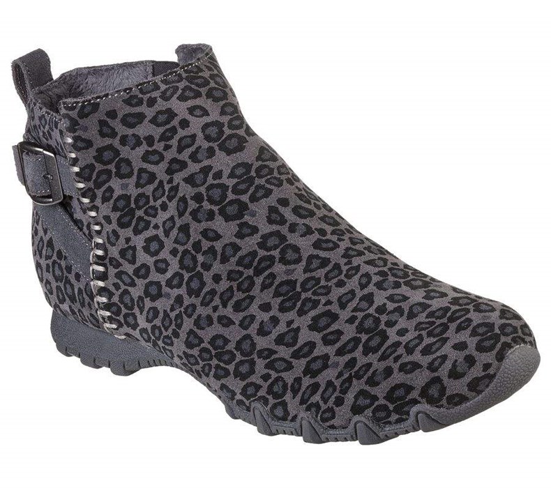 Dámské Boty Skechers Relaxed Fit: Bikers MC - Embracing Leopard | YCXZWUB-19