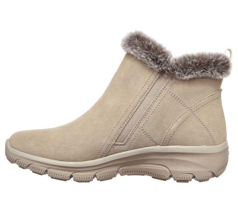 Dámské Boty Skechers Relaxed Fit: Easy Going - High Zip Světle Hnědé | DULSGXI-46