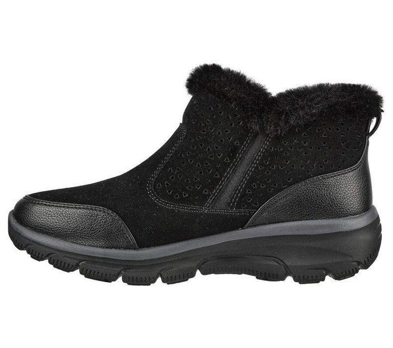 Dámské Boty Skechers Relaxed Fit: Easy Going - Perfect Snuggle Černé | VQHFEOW-24