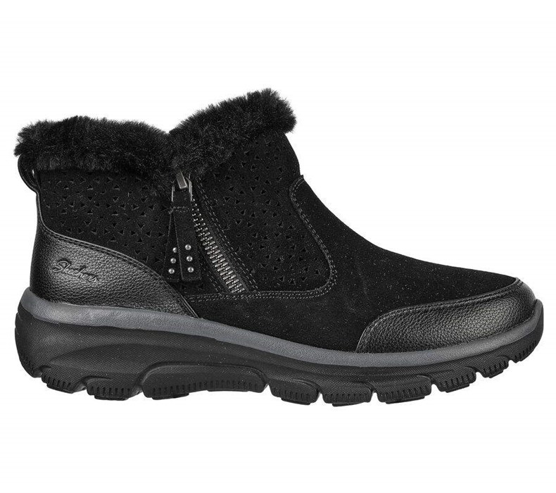 Dámské Boty Skechers Relaxed Fit: Easy Going - Perfect Snuggle Černé | VQHFEOW-24