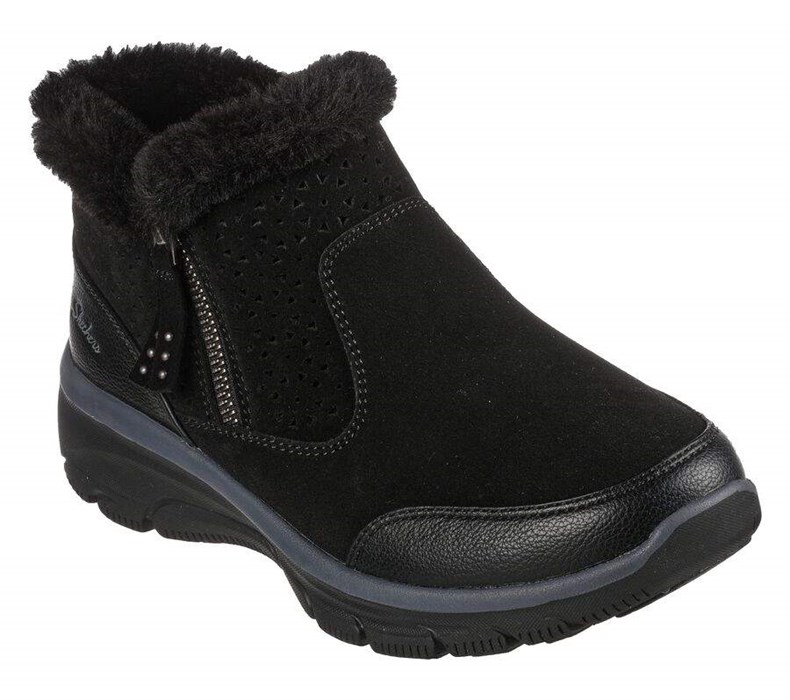 Dámské Boty Skechers Relaxed Fit: Easy Going - Perfect Snuggle Černé | VQHFEOW-24