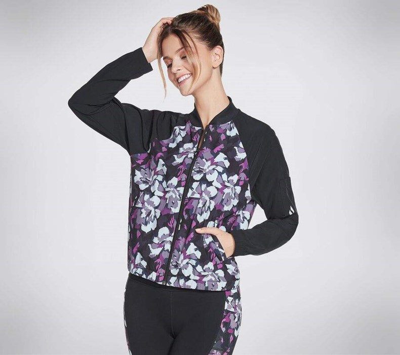 Dámské Bundy Skechers Apparel Orchid Bloom Bomber Viacfarebný | EPIMFBL-07