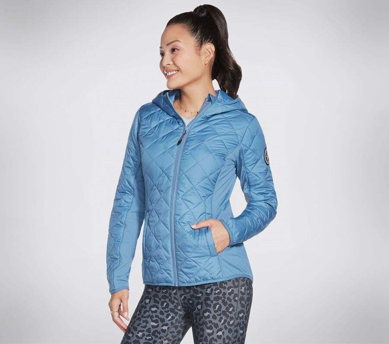 Dámské Bundy Skechers GOwalk Wear Everyday Puffer Blankyt | SYEQIWC-35