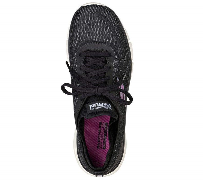 Dámské Běžecké Boty Skechers GO RUN Glide-Step Flex - Skylar Černé Bílé | QJNUOYL-91