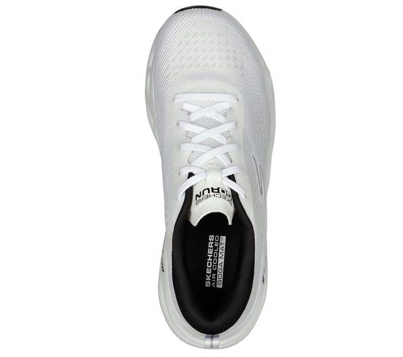 Dámské Běžecké Boty Skechers GOrun Swirl Tech Bílé Černé | CVHGDNB-51