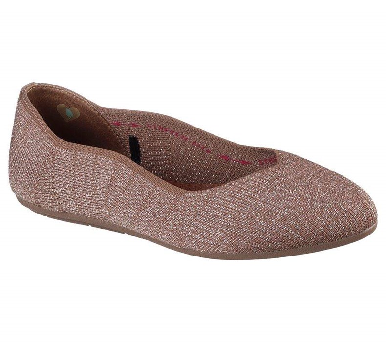 Dámské Flats Skechers Cleo 2.0 - Shimmering Béžový | HJZVNAM-26