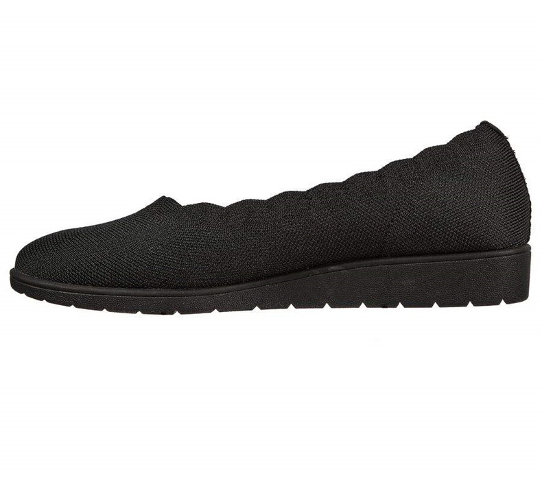 Dámské Flats Skechers Cleo Flex Klínku - Spellbind Černé | JKTPWBC-62