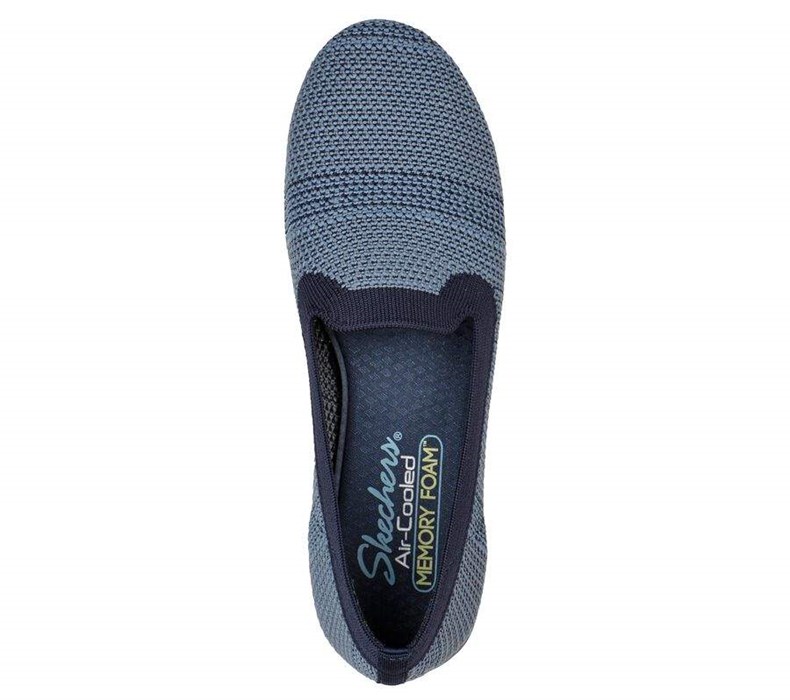 Dámské Flats Skechers Cleo Sportovní - Our Town Tmavě Blankyt Blankyt | GJSIBMO-18