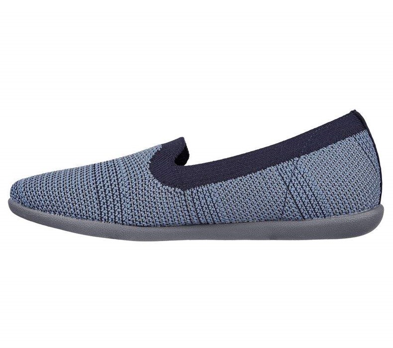 Dámské Flats Skechers Cleo Sportovní - Our Town Tmavě Blankyt Blankyt | GJSIBMO-18